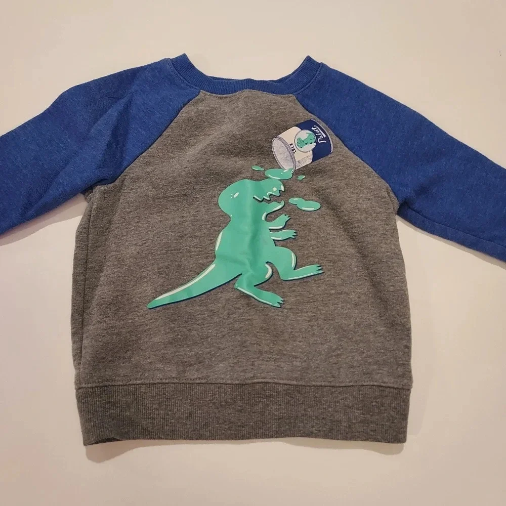 Set of 3 Baby Boy Dinosaur Theme Pull Over Sweatshirts in Size 18 Months